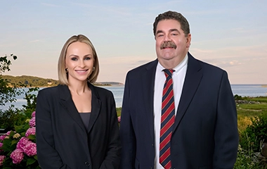 Egle Bakunaite and Robert Martin with Cape & Coast Financial