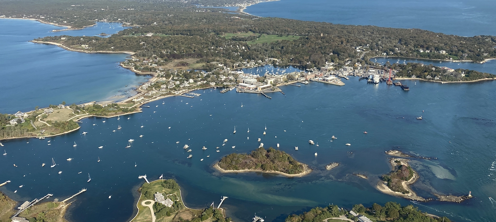 Aerial view of Woods Hole