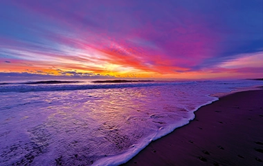 Sunset at the beach in Cape Cod
