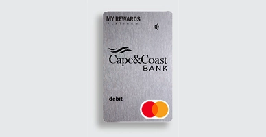 My Rewards Platinum premium debit card from Cape & Coast Bank