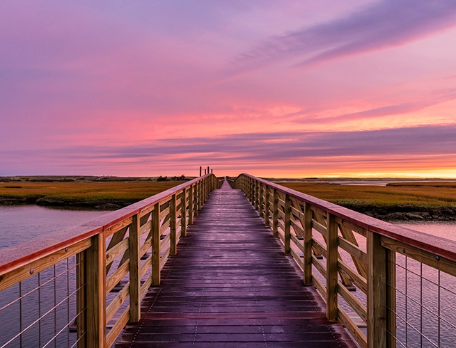 Pastel sunrise at the Boardwalk